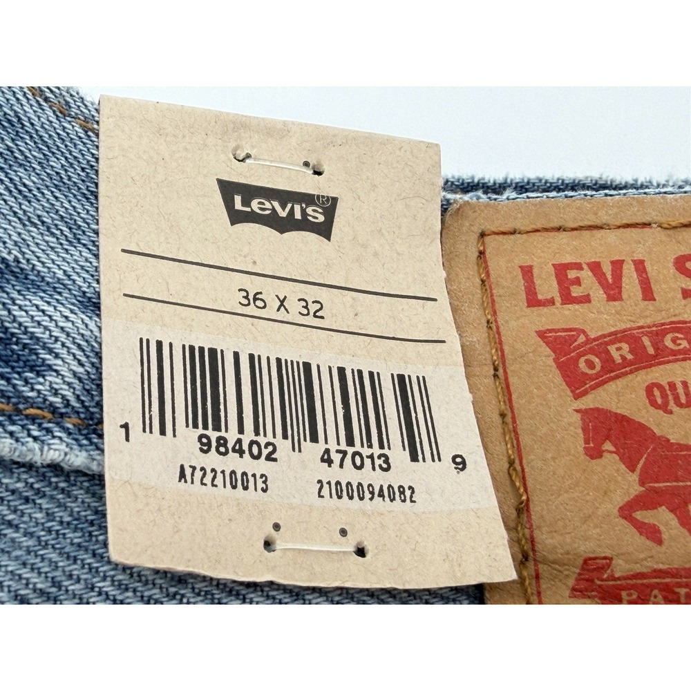 Men's Size 36x32- Levi's 565 '97 Loose Straight Jeans Light Wash Denim A72210013 - Picture 4 of 7